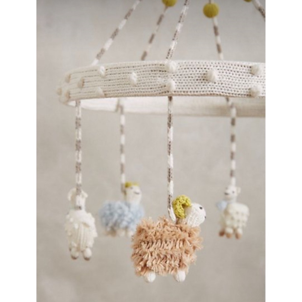 Anthropologie Blabla Smiling Sheep Mobile